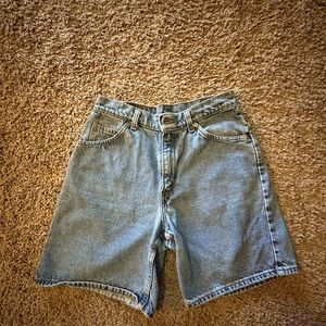 Levi’s 950 High Waist Denim Shorts Orange Tag